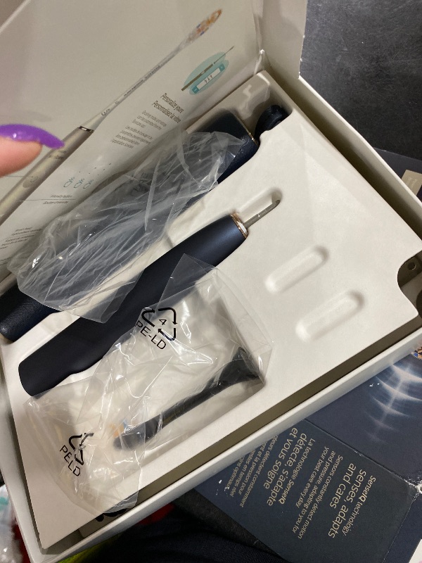 Photo 1 of Philips Sonicare DiamondClean 9900 Prestige Electric Toothbrush - with SenseIQ Technology and Advanced AI App, 5 Brushing Modes, 3 Intensity Levels, Charging Travel Case,Midnight Blue, Model HX9990/12