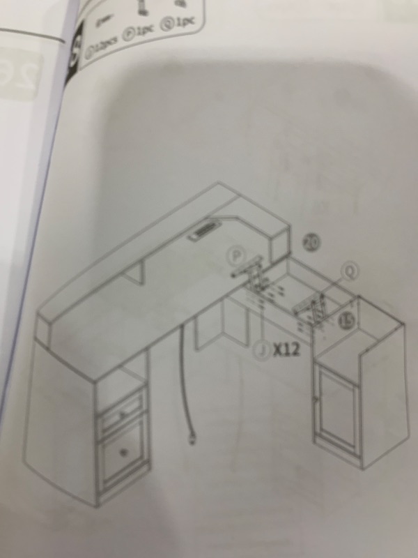Photo 1 of BLACK OFFICE DESK 