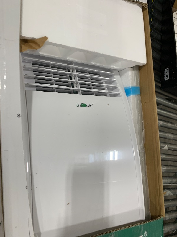 Photo 1 of Uhome Portable Air Conditioner, 8000 BTU Compact AC Unit with Cooling, Dehumidifier, Fan, Remote Control and Window Mount Kit Included, White