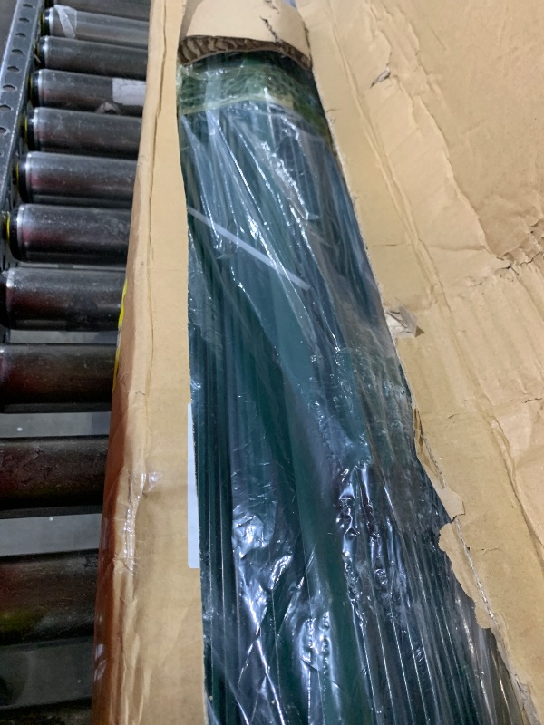 Photo 1 of 20 Pack Metal Fence Posts, 5ft Heavy Duty U-Post, Green Garden Stakes, No-Dig Post Anchors for Wire Fences, Temporary Fencing, Electric Fence, and Corner Support