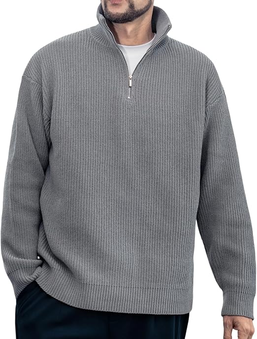 Photo 1 of Men's Polo Sweater Fashion Collar Casual Sweater L