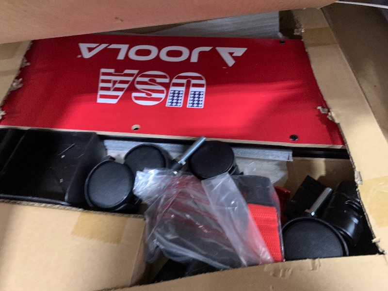 Photo 1 of JOOLA 15mm Indoor Ping Pong Table with Quick Clamp Table Tennis Net Set - Single Player Playback Mode - Regulation Size Compact Storage Ping Pong