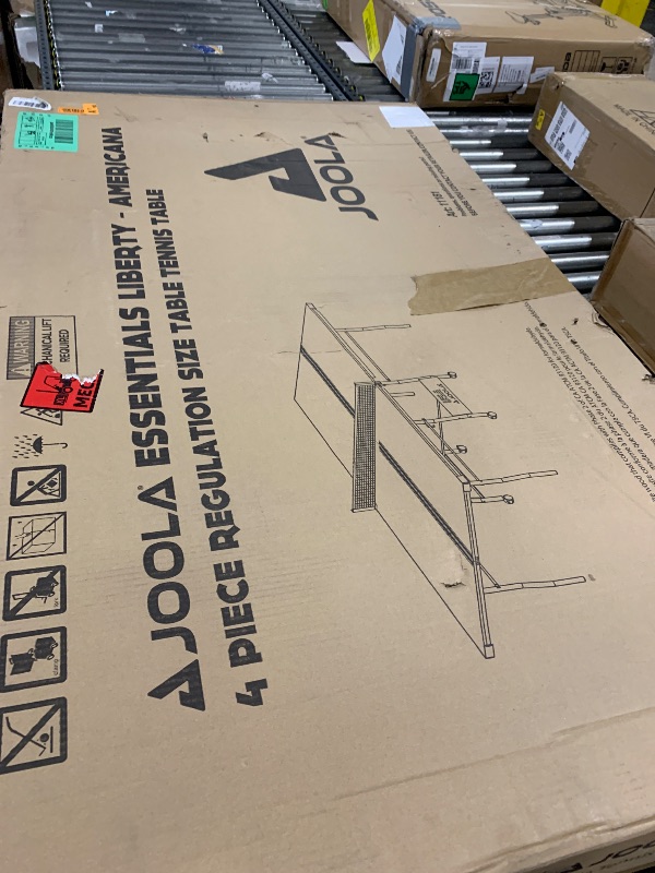 Photo 1 of JOOLA 15mm Indoor Ping Pong Table with Quick Clamp Table Tennis Net Set - Single Player Playback Mode - Regulation Size Compact Storage Ping Pong