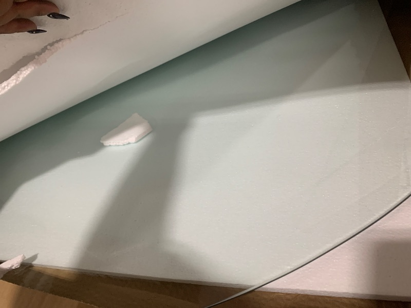Photo 1 of Orviana 60 Inch Round 1/4" Thick Pencil Polished Edge Tempered Glass Table Top with 6 Bumpers – Glass Table Tops Cut to Size, Scratch & Heat Resistant, Coffee, Patio & End Tables