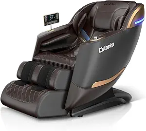 Photo 1 of Culanta Massage Chair Full Body, Zero Gravity SL-Track Shiatsu Massage Recliner Chair with Body Scan, Airbags, Foot Rollers, Deep Yoga Stretch, Heating (U1-Brown)
