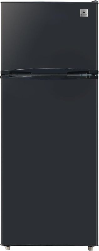 Photo 1 of ARCTIC CHEF ACFR741BLACKAMZ6COM Apartment Size-Top Freezer-2 Door Fridge-Adjustable Thermostat Control-Black-7.5 Cubic Feet

