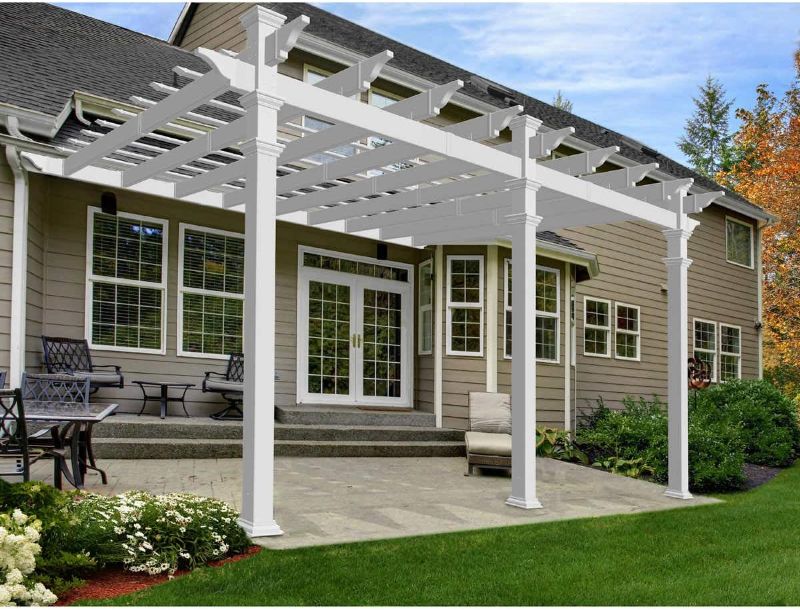 Photo 1 of PARTIAL SET BOX 3 OF 5 ****** vita Valencia 12' x 16' Attached Vinyl Pergola
