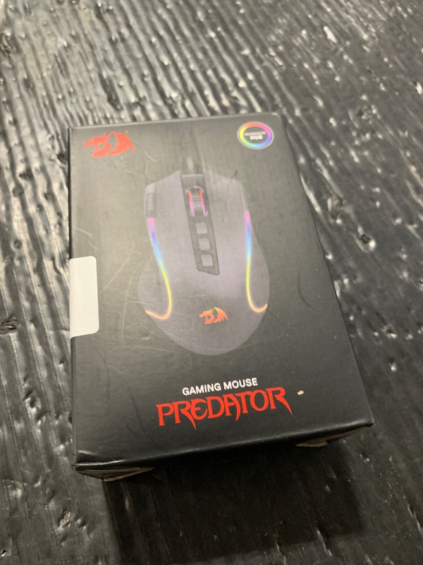 View 2 of Redragon M612 Predator RGB Gaming Mouse, 8000 DPI Wired Optical Mouse with 11 Programmable Buttons & 5 Backlit Modes, Software Supports DIY Keybinds Rapid Fire Button