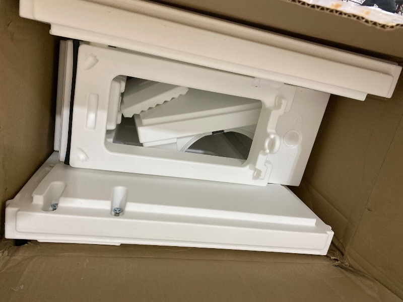 Photo 1 of Step2 Atherton Reserve Storage Mailbox & Post, Extra Storage, Weather Resistant, Large Outdoor Mailboxes, Made of Durable Plastic, Easy to Install, Flag Included, Classic White