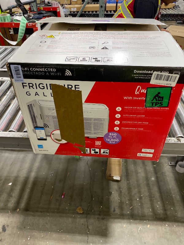 Photo 1 of Frigidaire Gallery 12,000 BTU Smart Inverter Window Air Conditioner with Wi-Fi, Energy Star Most Efficient Certification & Indoor Air Quality Monitoring, Cools Up to 450 Sq. Ft., Ultra Quiet, White