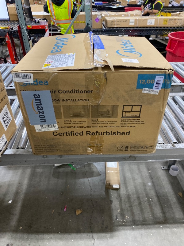 Photo 1 of Midea 12,000 BTU U-Shaped Smart Inverter Window Air Conditioner–Cools up to 550 Sq. Ft., Ultra Quiet with Open Window Flexibility, Compatible with Alexa/Google Assistant, 35% Energy Savings (Renewed)