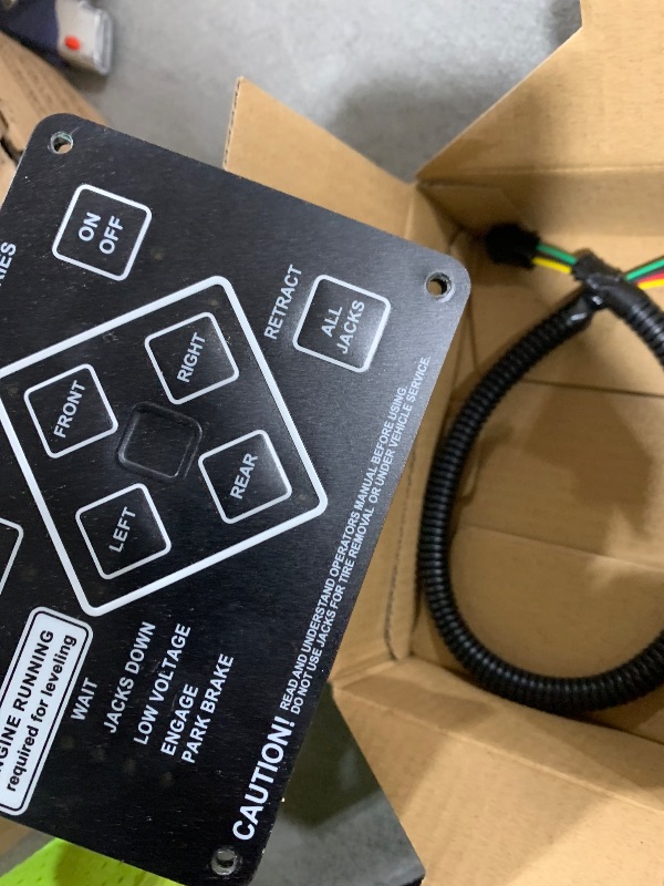 Photo 1 of XHEIN 368991 RV Leveling Touch Control Panel with Harness Adapter Fit for Lippert/Kwikee Ground Control and Travel Trailer Leveling System, Replace 359080 500629S 500629 140-1226 359072