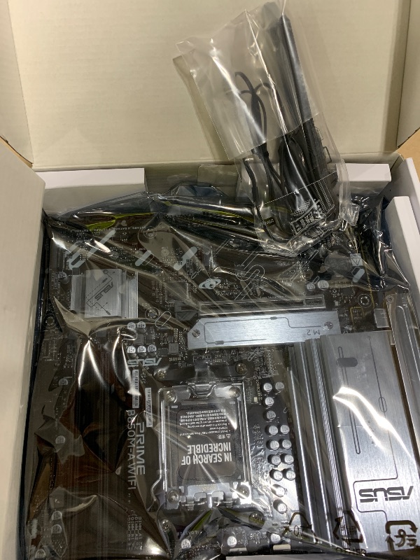 Photo 1 of ASUS Prime B850M-A WiFi-CSM AMD AM5 B850 mATX Motherboard, DDR5, PCIe 5.0 Ready, 3X M.2, Wi-Fi 6E, 2.5Gb LAN, DisplayPort, HDMI™, USB Type-C®, ASUS Control Center Express Remote IT Management