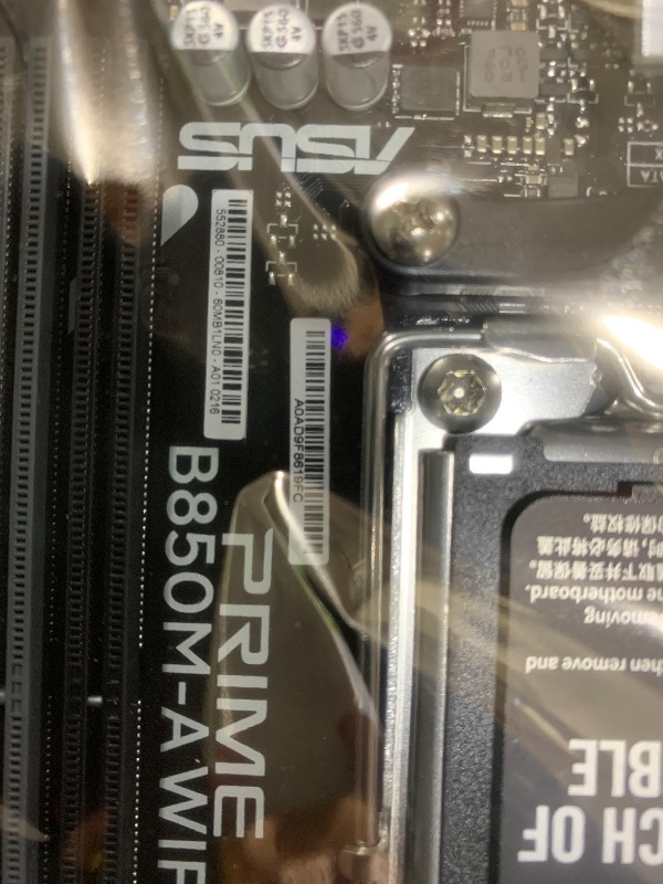 Photo 1 of ASUS Prime B850M-A WiFi-CSM AMD AM5 B850 mATX Motherboard, DDR5, PCIe 5.0 Ready, 3X M.2, Wi-Fi 6E, 2.5Gb LAN, DisplayPort, HDMI™, USB Type-C®, ASUS Control Center Express Remote IT Management