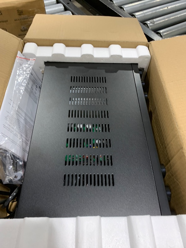 Photo 1 of Donner Stereo Receivers, Premium 1000W Peak Power 6 Channel Audio Amplifier with Bluetooth 5.3, USB, FM, 2 Mic-in, Echo, RCA, Optical/Coaxial Input for Home, Karaoke, Theater Speakers, MAMP6