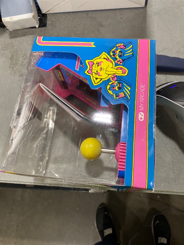 Photo 1 of My Arcade Ms. Pac-Man Joystick Player: Arcade Classics, Retro Games, Mini Video Game Console, 2 Game Modes, Birthday Gifts