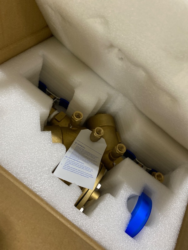 Photo 1 of 34-975XL 3/4" 975XL Reduced Pressure Principle Backflow Preventer, Backflow Preventer Valve Water Pressure Regulator for Irrigation Systems and Industrial Applications