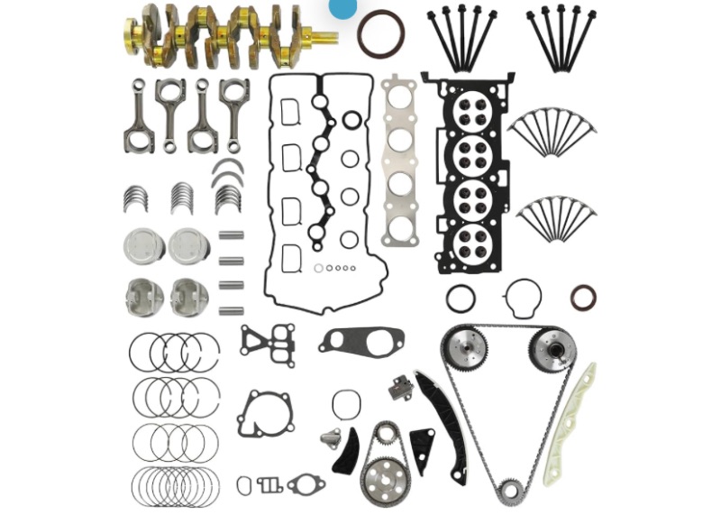 Photo 1 of G4KE 2.4 Overhaul Rebuild Kit With VVT Timing Chain Kit Crankshaft & Piston & Con-Rods Fit For Hyundai Azera Santa Fe Sonata Tucson KIA Optima Sportage Sorento 2.4L 2007-2021 Replace#23111-2G200