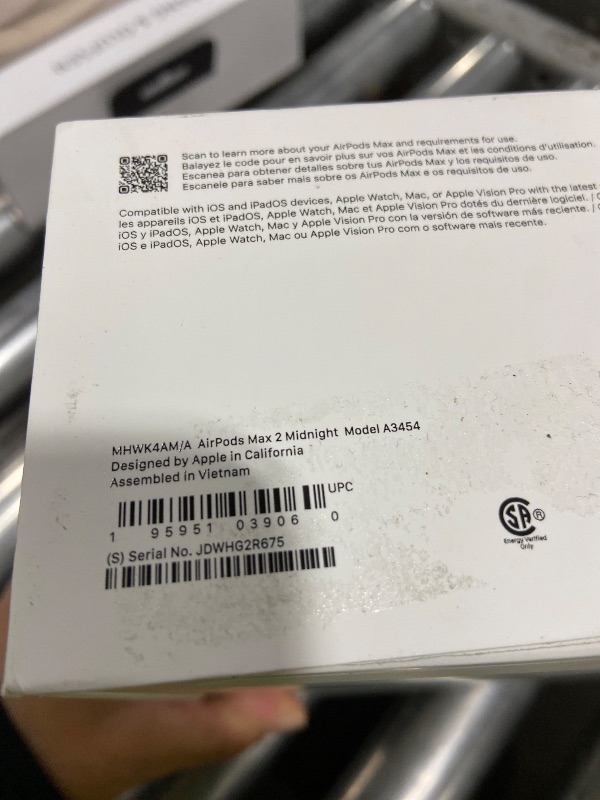 Photo 1 of Apple AirPods Max 2 Wireless Over-Ear Headphones, Active Noise Cancellation, Adaptive Audio, Personalized Spatial Audio, Live Translation, Bluetooth Headphones for iPhone – Midnight