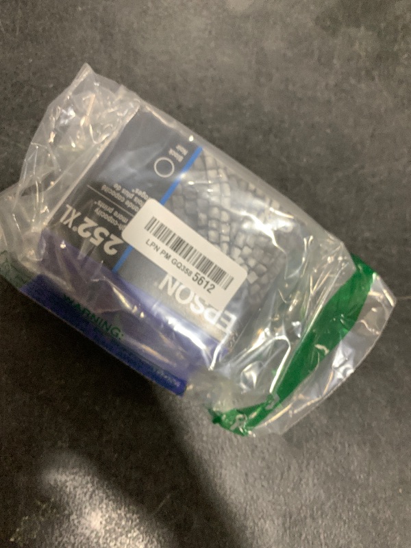 Photo 1 of EPSON 252 DURABrite Ultra Ink High Capacity Black Cartridge (T252XL120-S) Works with WorkForce WF-3620, 3640, 7110, 7610, 7620, 7710, 7720, 7210