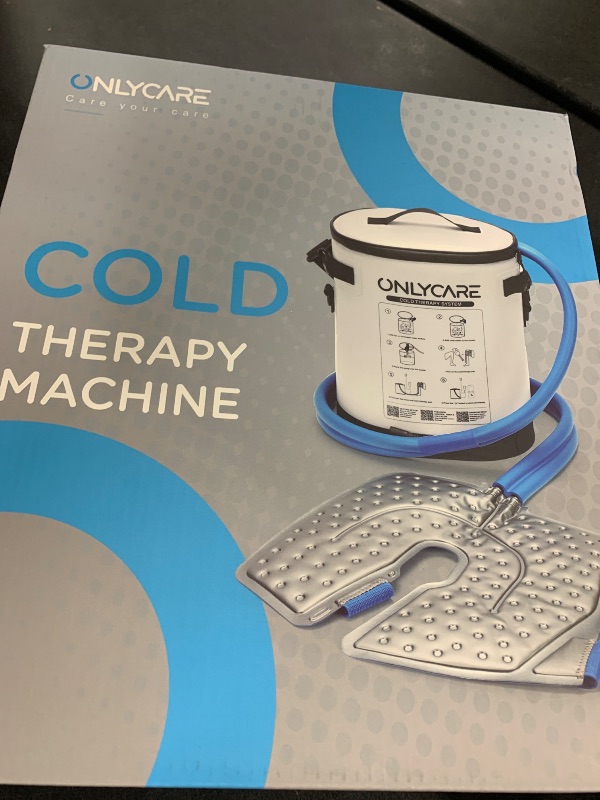 Photo 1 of Cold Therapy Machine, Program Timer Ice Machine for Knee After Surgery, Portable Ice Therapy Machine with Quiet Pump, Large Cold Pad for Ankle, Arm Joints, Sports Injuries, Cryotherapy Pain Relief