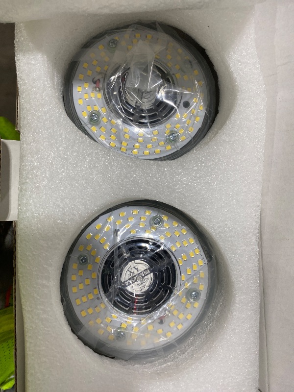 Photo 1 of RIUVAO 2-Pack 150W LED Corn Light Bulbs,5000K 22500lm,E26/E39 Base,1500W Equivalent LED Corn Light Bulbs for Commercial Industrial Lighting Warehouse High Bay Light Fixture Garage Workshop