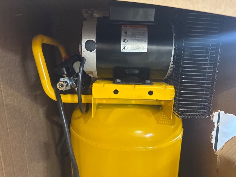 Photo 1 of DEWALT 25 Gallon Vertical Air Compressor, Portable, Oil Lubed, Belt Drive, 200 Max PSI, Efficient Portable Air Compressor for Industrial Use, High-Performance 25 Gallon Air Compressor