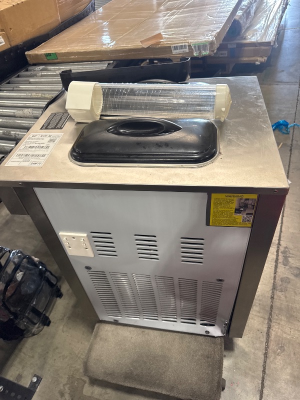 Photo 1 of VEVOR Commercial Ice Cream Maker, 22-30L/H Yield, Countertop Soft Serve Machine with 2x6L Hopper 2L Cylinder LCD Panel Puffing Shortage Alarm, Frozen Yogurt Maker for Restaurant Snack Bar, Silve