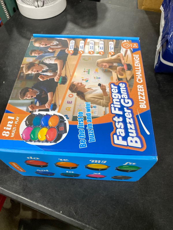 Photo 1 of Buzzers for Trivia Games, Rechargeable Answer Buzzers for Classroom with Light, Show Who Buzzed First, 3-Second Auto Reset Buzzer System for Game Show, School, Jeopardy, Family Feud Night (8 Colors)