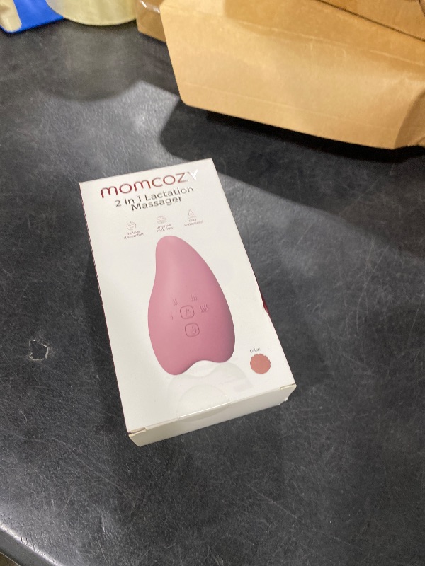 Photo 1 of Momcozy A1Pro Lactation Massager with Heat, Deep Vibration, Cozy Red, 1PCS