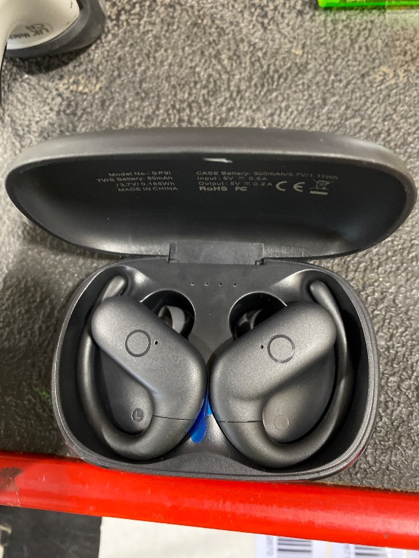 Photo 1 of LEEMC Wireless Earbuds, Bluetooth Headphones 5.4, 80Hr Playtime Ear Buds with Hooks for Sports, Noise Canceling, LED Display, IPX7 Waterproof Earphones for Workout Running, JetBlack