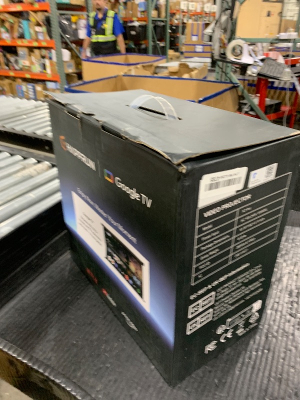 Photo 1 of HAPPRUN 3000 ANSI Lumens Outdoor Projector with Official Google TV