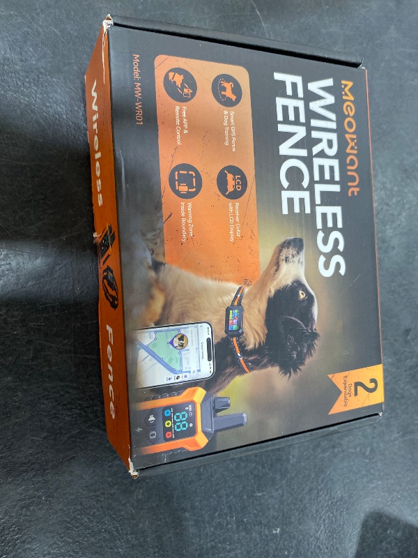 Photo 1 of Meowant GPS Wireless Dog Fence System Collar with Training Remote, Free App, Custom GPS Fence(82-7000ft), Beep/Vibration/Correction, Early Alert Band, Waterproof LCD Collar, Outdoor, Dogs 10+Lbs