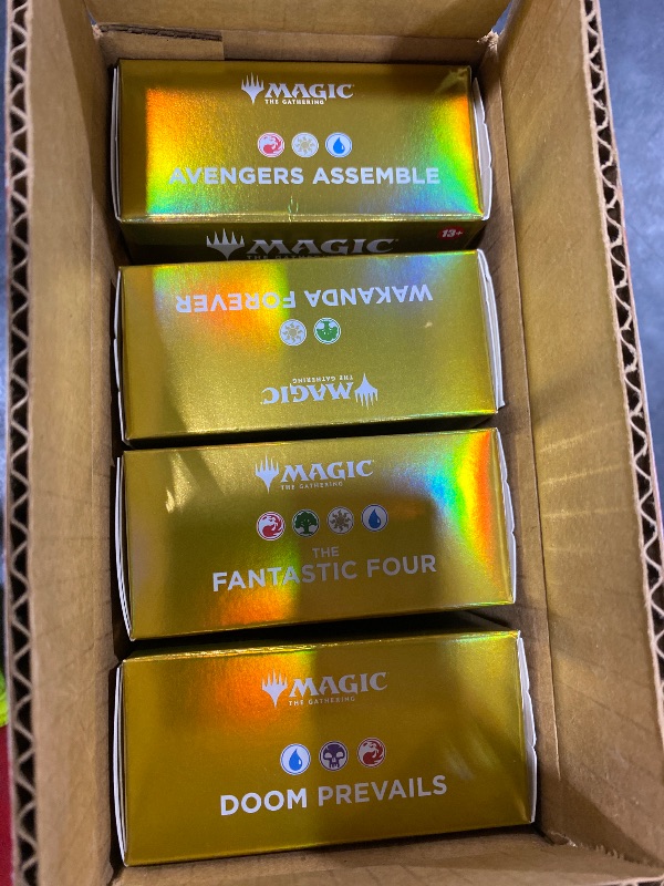 Photo 1 of Magic: The Gathering | Marvel Super Heroes Collector’s Edition Commander Deck Bundle - Includes All 4 Surge Foil Decks (Avengers Assemble, Wakanda Forever, The Fantastic Four, Doom Prevails)