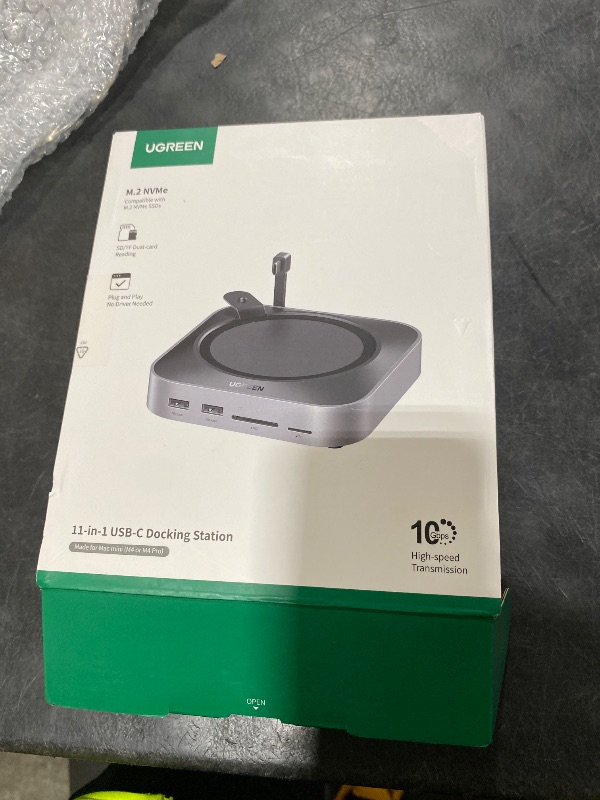 Photo 1 of USB Hub Docking Station Type-C to DisplayPort 4K240Hz M.2 NVMe SSD Slot 10Gbps SD TF Card Reader 3.5mm Audio Jack Compatible with M4 Dock and Stand
