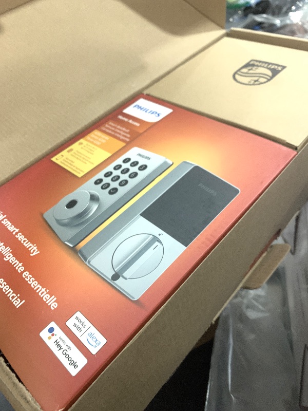 Photo 1 of Philips WiFi Keypad Door Lock with Handle, Built-in WiFi, APP Remote Control, Voice & Fingerprint Unlock, Smart Locks for Front Door with Auto Lock, Keyless Entry Deadbolt, Satin Nickel