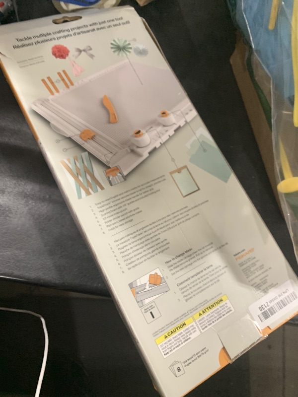 Photo 1 of Fiskars 12" All-in-One PPC Tool, TripleTrack System, Scoring Surface, Pom Pom and Tassel Maker, Compact Folding Design for Crafting