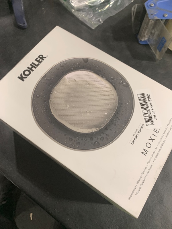 Photo 1 of Kohler Moxie Showerhead and Waterproof Bluetooth Wireless Speaker, 1.75 gpm - Brushed Nickel