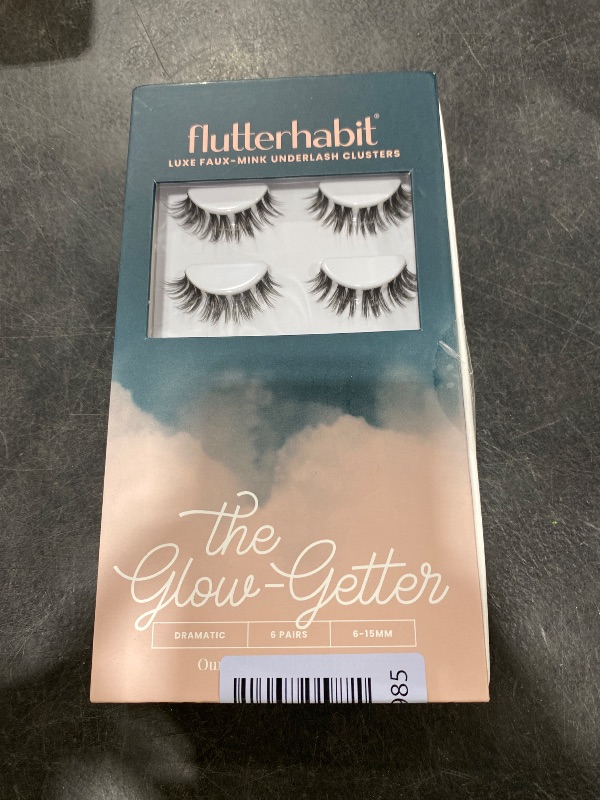 Photo 1 of FlutterHabit Glow-Getter (1.0) Lash Clusters for Women, Salon Quality At Home Eyelashes Extension Kit, 6 Lash Sets, No Lash Glue Included