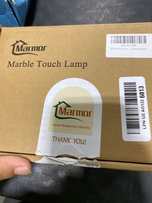 Photo 1 of Marmor Marble Table Lamp - Touch Control, 3-Way Dimmable