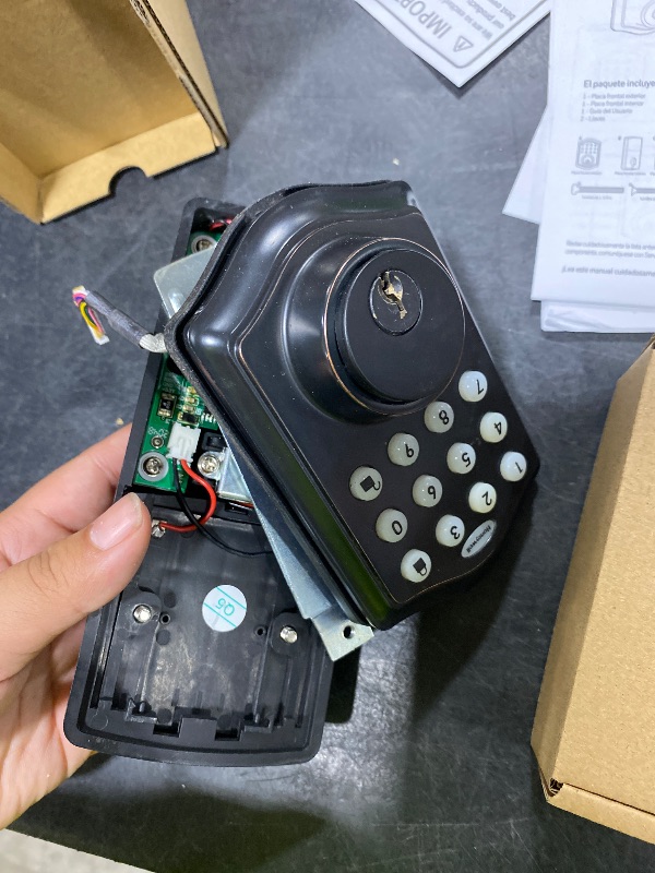 Photo 1 of Honeywell Safes & Door Locks - Keyless Entry Door Lock with Smart Electronic Keypad Deadbolt - Easy Installation & 50 Different Pin Codes - Auto Lock - Oil Rubbed Bronze - 2.9 x 2 x 6.2 in - 8712409