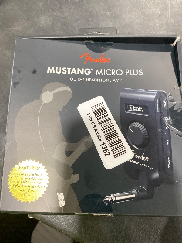 Photo 1 of Fender Mustang Micro Plus Headphone Guitar Amplifier