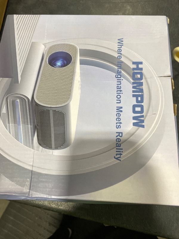 Photo 1 of HOMPOW Native 1080P Projector, Mini Bluetooth Portable Movie Projector