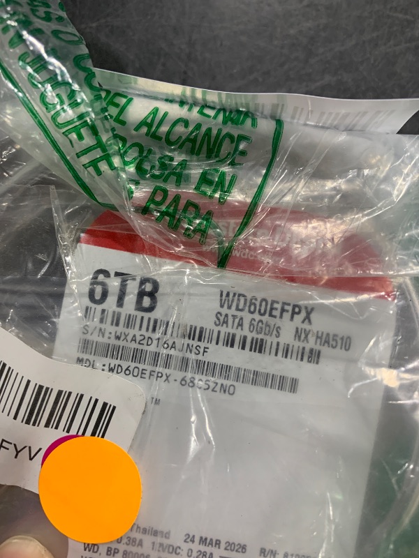Photo 1 of Western Digital 6TB WD Red Plus NAS Internal Hard Drive HDD
