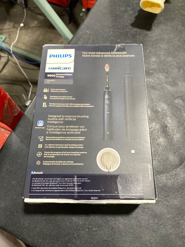 Photo 1 of Philips Sonicare 9900 Prestige Electric Toothbrush, 1 Brush Head, Blue