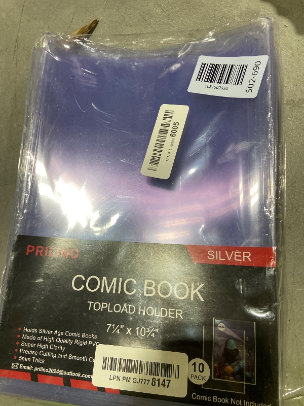 Photo 1 of Prilino 10ct Silver-Age Comic Book Toploaders