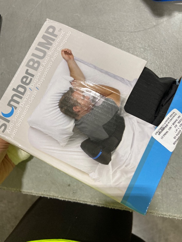 View 2 of SlumberBump Anti Snore Sleep Belt, Black/Gray, X-Large, 10.4 Ounce