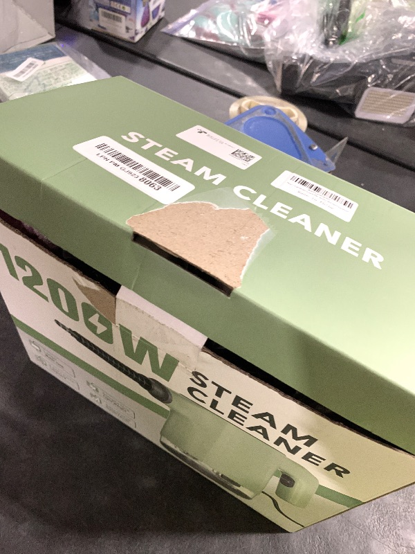 Photo 1 of DOURARY Handheld Steam Cleaner - Green, 1200W, 18 Accessories