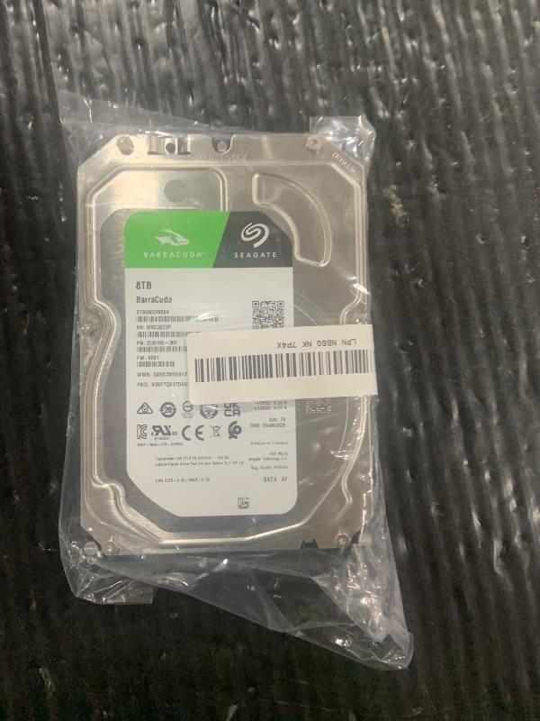 Photo 1 of Seagate 8TB BarraCuda Internal Hard Drive