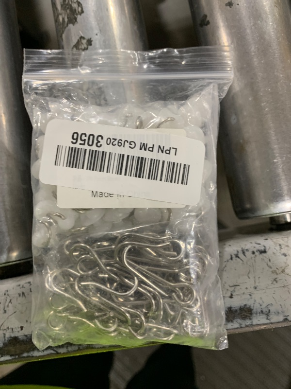 Photo 1 of JVNZAM 100-Piece Curtain Hooks and Gliders Set